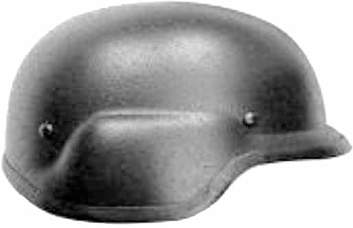 HELMET COMBAT BULLETPROOF, NIJ IIIA 9MM DC4-4 1500GRM