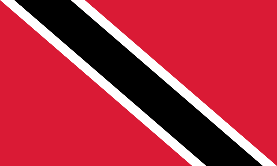 FLAG NATIONAL 4'X 6' BUNTING, TRINIDAD AND TOBAGO
