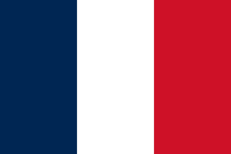 Merchant Flag 4'x 6' Bunting France