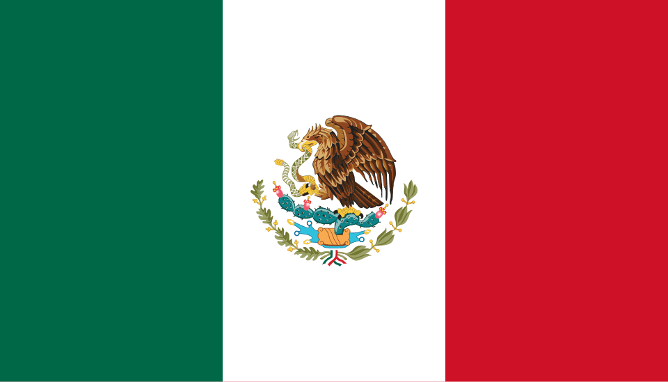Merchant Flag 4'x 6' Bunting Mexico