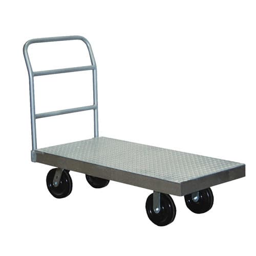 TRUCK PLATFORM STEEL 1-HANDLE, WITH 4 SOLID TIRES 900X1500MM