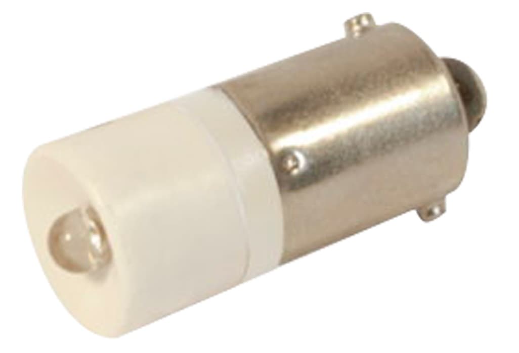LAMP INDICATOR SINGLE LED BA9S, 10X24MM 24-28VOLT BLUE