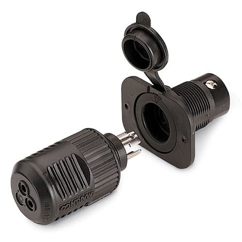 RECEPTACLE W/SWITCH WATERTIGHT, 3PIN HNA SYNTHETIC RESIN
