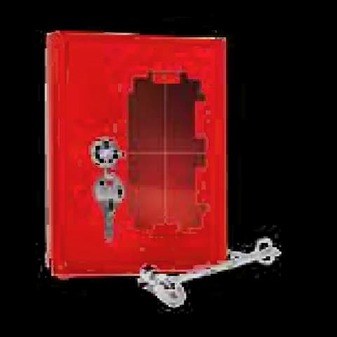 Metallic emergency key box