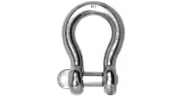 SHACKLE BOW EYE BOLT S. STEEL, BC 6MM SWL 0.2TON
