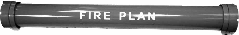 FIRE PLAN HOLDER, 110MM DIA X 1MTR LENGTH