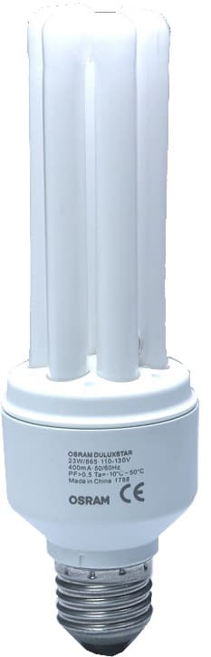LAMP ENERGY SAVING COMPACT FL, 240VAC 9W E27 T4-2U 40X135MM