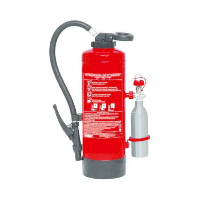 Fire Extinguisher 6Kg Dry Powder with external cartidge CO2 150g – Cartridge Series